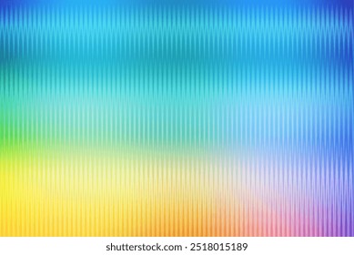 Textura de óculos com nervuras e caneladas contra um fundo iridescente rico e brilhante com iridescência cintilante