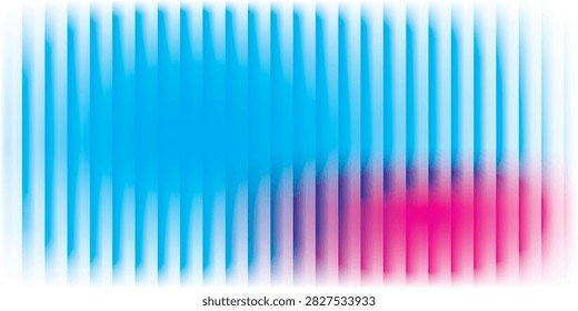 Ribbed glass background. Fractal vertical stripes. Abstract summer gradient bg