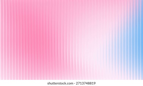 Fundo de vidro com nervuras com efeito de refração. Vidro vermelho com gradiente azul e vermelho. Fundo abstrato