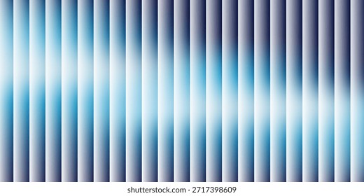 Fondo de efecto de vidrio acanalado. Pared de plástico transparente. Patrón de gradiente iridiscente azul. Textura de vidrio corrugado Abstractas, luz de neón. Fondo holográfico nacarado. Bolsa de brillo púrpura profundo

