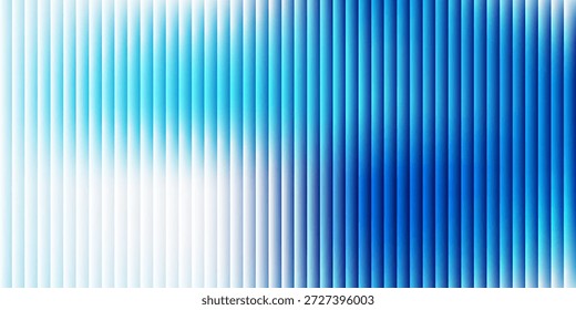 Fondo de efecto de vidrio acanalado. Pared de plástico transparente. Patrón de gradiente iridiscente azul. Textura de vidrio corrugado Abstractas, luz de neón. Fondo holográfico nacarado. Bolsa de brillo púrpura profundo