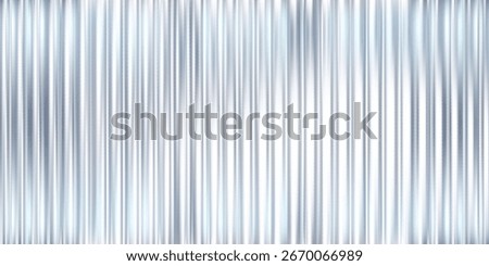 Ribbed Glass Effect with Transparent Background and Abstract Gradient Line. This Silver Metal Pattern Features Light Blur, Wave or 3D Window Overlay, Ideal for Luxury Architecture and Stylish Relief.