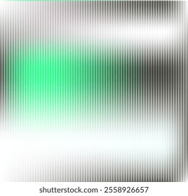 ribbed glass, green  texture effect background grey