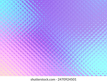 Ribbed glass texture. Blur hologram gradient bg. Pearlescent holograph foil paper noise effect. Refract polycarbonate wall background.