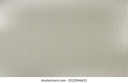 Textura de vidro com nervuras. Banner de fundo de metal ondulado. Porta de vidro canelado. Plano de fundo da textura da parede da janela do banho. Padrão de gradiente linear vertical abstrato. Arte vetorial.