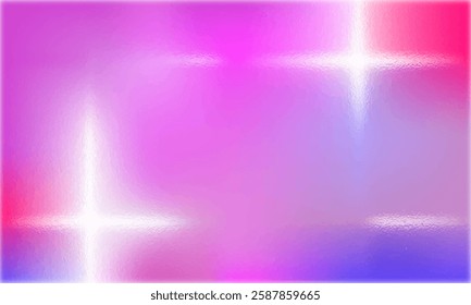 Ribbed Glass texture with holographic effect. Rainbow-colored luminous pearlescent corrugated window. Soft holographic background. The ribbed texture. The refractive texture of the acrylic Foil lining