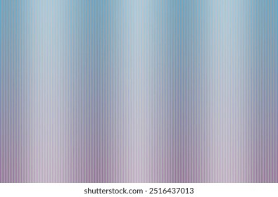 Ribbed glass vector glossy frame. Gradient overlay effect for transparent plastic texture. Abstract corrugated striped matte plexiglass background.
