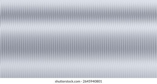Ribbed, glassy texture with horizontal lines creates a layered effect. The light grey and white gradient enhances the background, adding a reflective, almost translucent quality to the overall design.