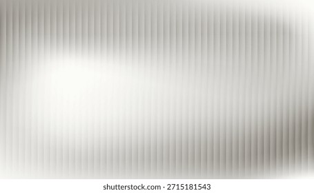 Textura de vidrio acrílico gris acanalado con superficie satinada y superposición de policarbonato transparente. Fondo de Vector degradado de rayas plateadas de Vertical para paneles de ventanas abstractos, puertas y particiones interiores