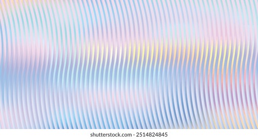 Fondo acanalado de la textura del vidrio de las ondas del arco iris, cubierta, Plantilla, Vector