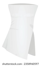 Ribbed t shirt. vector illustration