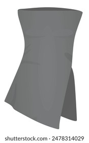 Ribbed t shirt. vector illustration
