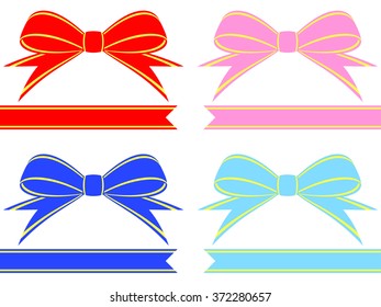 Ribbon 4 color set