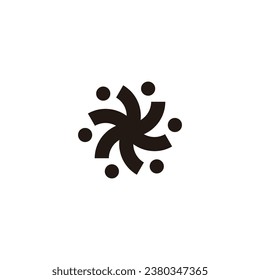 Ribbon, abstract geometric symbol simple logo vector