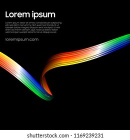 Ribbon abstract vector. Illustration