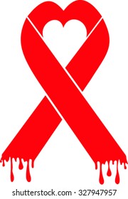 Ribbon aids symbol