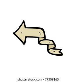 ribbon arrow cartoon