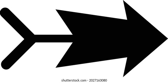 ribbon arrow with a slender tail.  can be used for anyone, anytime, anywhere, any industry, any field, and any media

