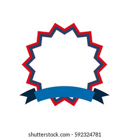 Ribbon award empty icon vector illustration graphic design