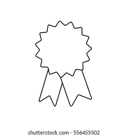 ribbon award on white background