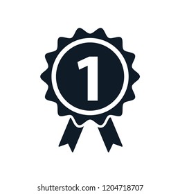 Ribbon award quality icon logo template