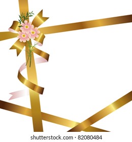 ribbon background with cosmos