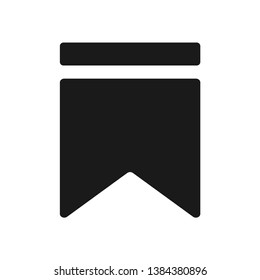 Ribbon badge flat vector icon