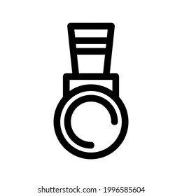 ribbon badge icon or logo isolated sign symbol vector illustration - high quality black style vector icons
