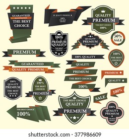 ribbon badge set