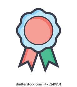 Ribbon Badge Vector Icon