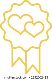 Ribbon Badge vector icon. Can be used for printing, mobile and web applications.