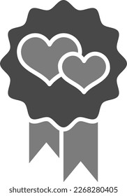 Ribbon Badge vector icon. Can be used for printing, mobile and web applications.