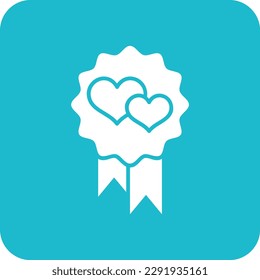 Ribbon Badge vector icon. Can be used for printing, mobile and web applications.