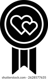 Ribbon Badge vector icon. Can be used for printing, mobile and web applications.