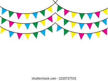 ribbon banner background with colorful stripes