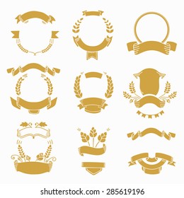 Ribbon banner - for decoration, scrapbook and design in vector
Vector design elements. Vintage banners and vignette element, hand drawn set