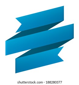 Ribbon banner design element icon isolated on white background. Vector illustration