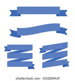 Ribbon banner design. Ribbons banners isolated. Ribbons set