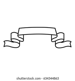 ribbon banner element decoration design line