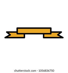 Ribbon banner icon
