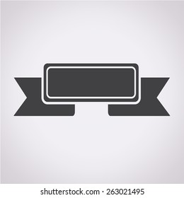 ribbon banner icon