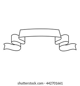 ribbon banner icon