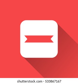 ribbon banner icon. icon design