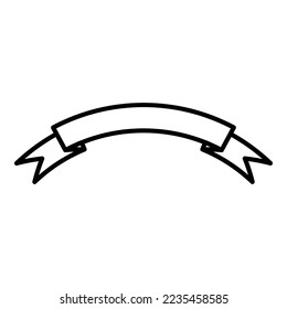 Ribbon banner icon design clipart vector isolated illustration
