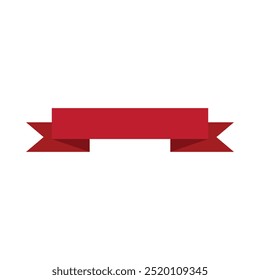 ribbon banner icon, simple flat color ribbon illustration for web and app..eps