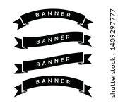 ribbon banner icon,flat design  isolated on a white background,Fill and stroke colors are global,Vector illustration. Place for your text. Ribbons for business and design. Design elements