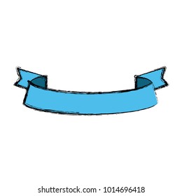 Ribbon banner isolated
