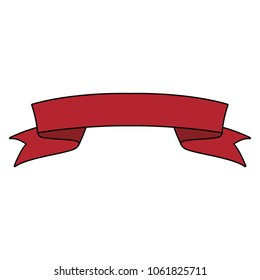 Ribbon banner isolated