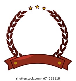 Ribbon banner isolated