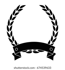 Ribbon banner isolated